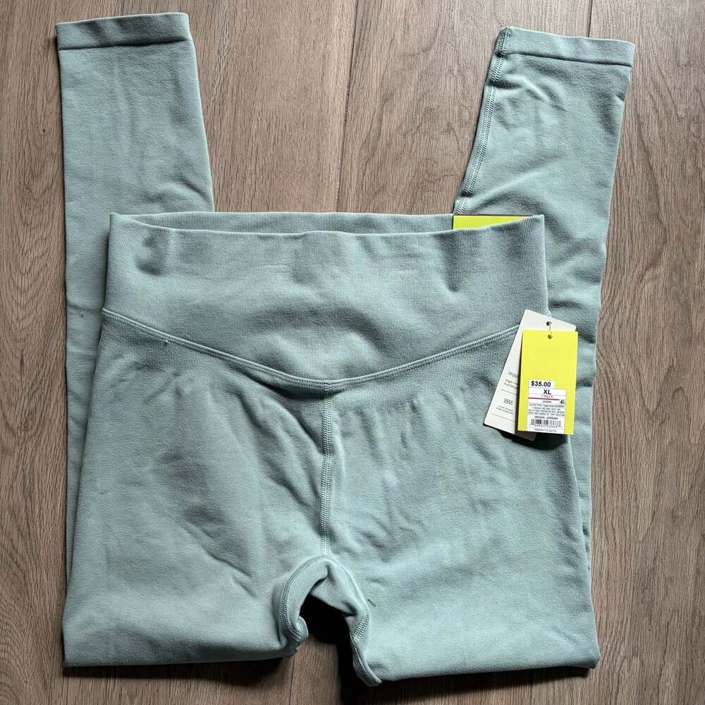 All in Motion Women's High Rise Full Length Legging Sage Green XL New with Tags